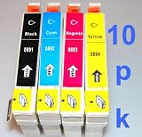Neewer 10 Pack Compatible Ink Cartridges T069 Series For EPSON T0691 / T0692 /T0693 / T0694 Epson Stylus CX6000/CX5000/CX7000F/CX7400/CX8400/CX9400FAX/CX7450/CX9475FAX/C120 NX100 NX115 NX200 NX415 NX215 NX300 NX400 WorkForce NX515 NX510 30 40 310 500 600 610 615 1100