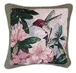"Hummingbird Garden" Decorative Accent Throw Pillow 17" x 17"