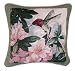 "Hummingbird Garden" Decorative Accent Throw Pillow 17" x 17"
