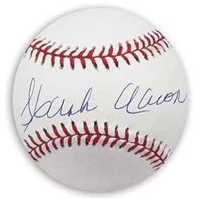 Hank Aaron Autographed Baseball