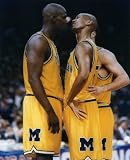 JALEN ROSE & CHRIS WEBBER MICHIGAN WOLVERINES 8X10 SPORTS ACTION PHOTO (L)