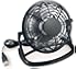 mumbi USB Ventilator Mini f&uuml;r den Schreibtisch mit An/Aus-Schalter, schwarz