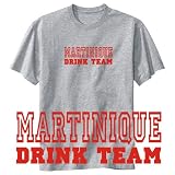 T-Shirt Heather Gray  Drink Team Martinique  Country