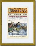 Gold Framed/Matted Print 17x23, The Liberty Boys of 76: The Liberty Boys at Sag Harbor