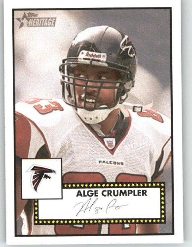 2006 Topps Heritage BLACK Back #60 Alge Crumpler - Atlanta Falcons (Variation)(Football Cards)