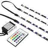 RGB TV HINTERGRUNDBELEUCHTUNG FÜR 52-60 ZOLL (132-152cm) | LED LEISTEN | STRIP Set Band Leiste Lichtleiste Licht Backlight | KOMPLETTSET INKL. FERNBEDIENUNG UND NETZTEIL - GR. XL