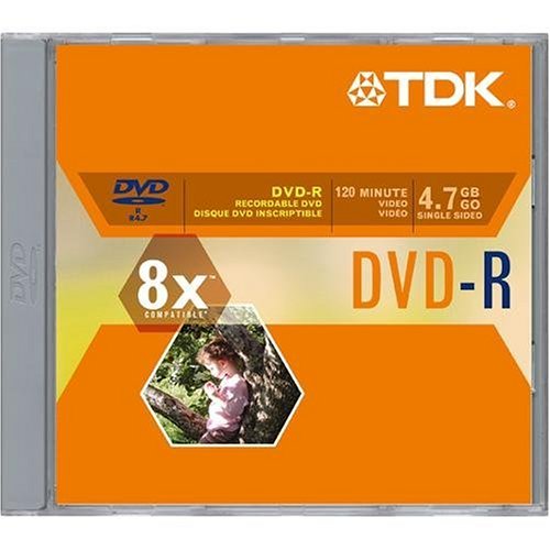1PK DVD-R 8X 4.7GB In Jewel Case