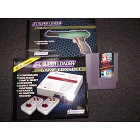 NES System game console plays ORIGINAL Nintendo games + FC Super Loader zapper Gun + NES... by hyperkin