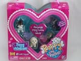 Puppy in My Pocket Valentine Puppies: Ricky, Laddy, Rocky & Duke PLUS Bonus Suprise Puppy
