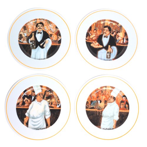Eschenbach Guy Buffet Cabaret Suite Salad/Dessert Plates, Set of 4