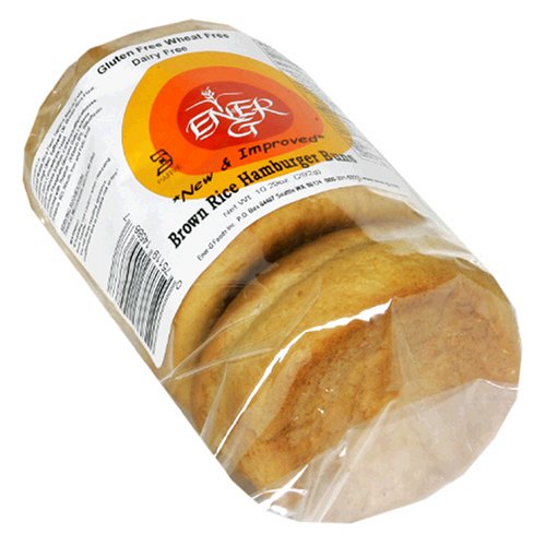 Ener-G Foods Brown Rice Hamburger Buns, 10.29-Ounce Units (Pack of 6)