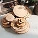 OULII Wood Log Slices Discs for DIY Crafts Wedding Centerpieces Pack of 30，6-8CM