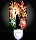Statue of Liberty Fireworks Decorative Night Light