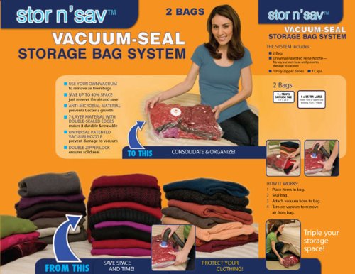 Stor N' Sav 1 Pack Storage Bag with Bonus Bag