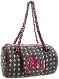 Betseyville Dottin' Around Barrel Satchel,Grey,one size