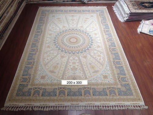 6.5ftx10ft Hand Knotted Persian Wool And Silk Rugs Handmade Living room Carpet Turkish Area Carpet