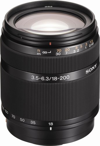 Sony DT 18-200mm f/3.5-6.3 Aspherical ED High Magnification Zoom Lens for Sony Alpha Digital SLR Camera