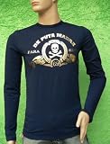 De Puta Madre De Puta 69 T-Shirt totenkopf blau Gr.M