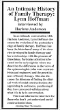 An Intimate History of Family Therapy: Lynn Hoffman interviewed by Harlene Anderson [VHS]