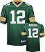 Aaron Rodgers Jersey: Reebok Authentic Green #12 Green Bay Packers Jersey - 54
