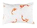 Argington Organic Boudoir Pillow, Fish And Pebbles Print
