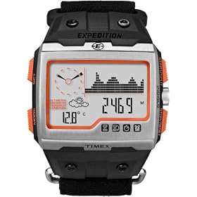 Timex Expedition WS4 Widescreen 4-Function Watch (Black/Orange)