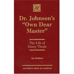 Dr. Johnson's "Own Dear Master": Lee Morgan