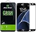 Samsung Galaxy S7 Edge Glass Screen Protector, [Full Screen Coverage] Dmax Armor® [3D Curved Tempered Glass] Anti-Scratch, Anti-Fingerprint, Bubble Free, (Black)