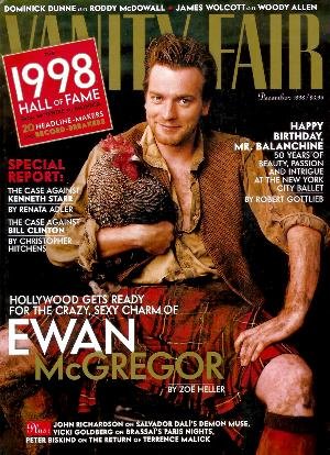 Vanity Fair Magazine - December 1998: Ewan McGregor, 1998 Hall of Fame Gallery