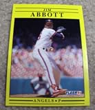 1991 Fleer Jim Abbott # 305 MLB Baseball Card
