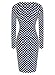 Miusol® Women's Classic Long Sleeve Polka Dot Wedding Brigesmaid Dress