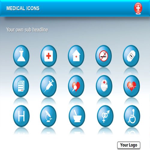 Medical Symbol Powerpoint Template Medical Logo Bundle Powerpoint