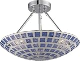Blue Mosaic ELK Lighting Fusion Fused Glass Mosaic 16