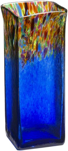 Kitras Large Square Vase Multi Blue