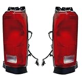 87 88 89 90 Dodge Caravan Grand Taillight Taillamp Pair by Aftermarket