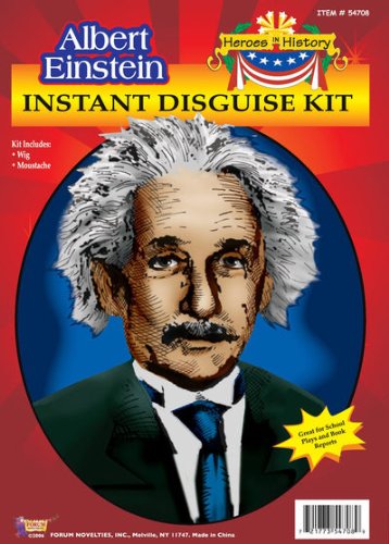 Heroes in History Einstein Wig and Moustache Child