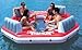 Intex Pacific Paradise Relaxation Station Water Lounge 4-Person River Tube Raft