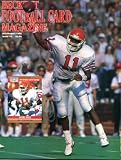 Beckett Football Card Monthly July 1990 Andre Ware/Houston/Detroit Lions on Cover, Lawrence Taylor/New York Giants (on back cover), Bronko Nagursky/Chicago Bears, Phil Simms/New York Giants, Bart Starr/Green Bay Packers, Gayle Sayers/Chicago Bears