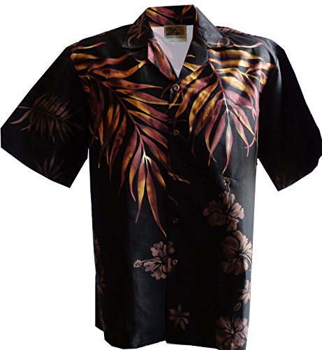 WinnieFashion Hawaiian (100% Cotton) Shoulder Fern Aloha Shirts (USA)