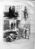 1883 Egyptian Prison Cairo Women Warder Antique Print