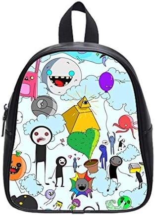 Nice Adventure Time Custom Kids School High-Grade PU Leather Backpack (Small)