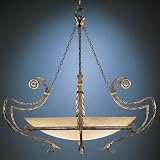 Fine Art Lamps 104942 Medium Bowl Pendant - Belgian Manoir Traditional Indoor Lighting
