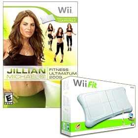 Wii Jillian Michaels’ Fitness Ultimatum 2009 PLUS Wii Fit Combo