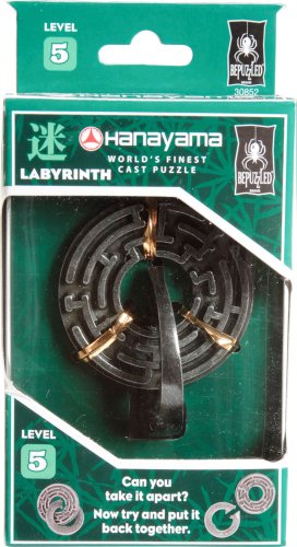 LABYRINTH Hanayama Cast Metal Brain Teaser Puzzle (Level 5)