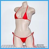Sexy Micro Thong Bikini by BIKINIMO SWIMWEAR (Candy Apple Red)