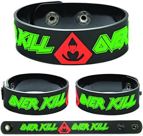 OVERKILL Rubber Bracelet Wristband Taking Over Blitz (1 Pc)