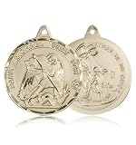 14kt Gold St. Michael the Archangel Medal
