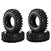 LAFEINA 4PCS 108mm Rubber Tyre Tires for 1:10 RC Rock Crawler Car RC4WD D90 Axial SCX10 1.9