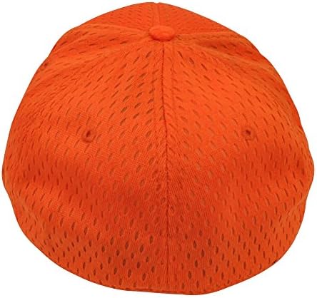 NCAA Auburn Tigers The Game Fitted Hat Cap Size XLarge Orange Stretch Jersey Mesh