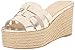 Nine West Women's Eleena Metallic Wedge Sandal